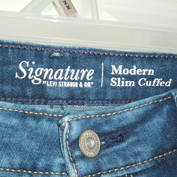 STARS/STRIPES DISTRESS PATCHWORK LEVI'S JEANS SIZE 16 W33 - Picture 8 of 8